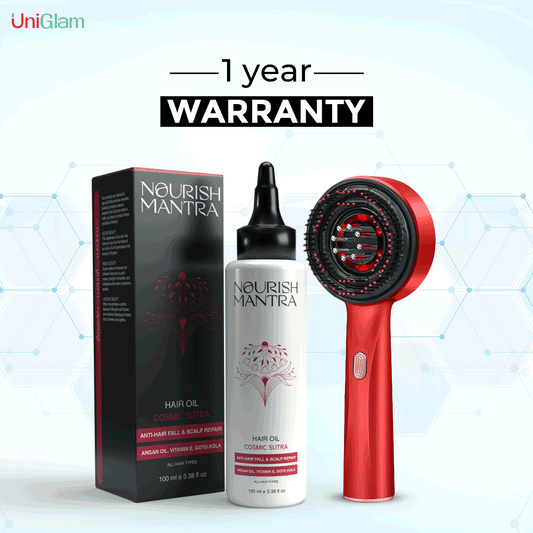 Hair Scalp Comb Massager & Oil | 1 Year Warranty ⭐⭐⭐⭐⭐(4.9/5) (10000+ Verified Reviews)