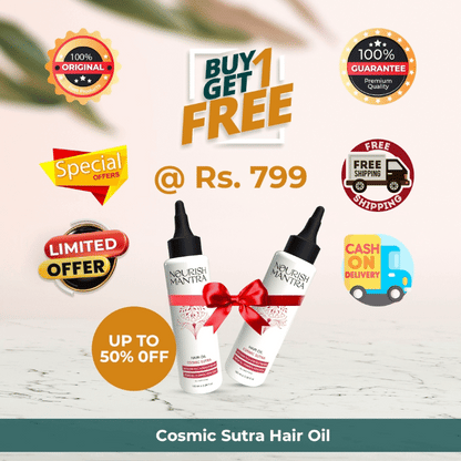 Cosmic Sutra Hair Oil Buy 1 Get 1 Free ⭐⭐⭐⭐⭐(4.9/5) (10000+ Verified Reviews)