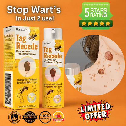 Bee Venom Skin Tag & Wart Remover Spray (BUY 1 GET 1 FREE) ⭐⭐⭐⭐⭐(4.9/5) (10000+ Verified Reviews)
